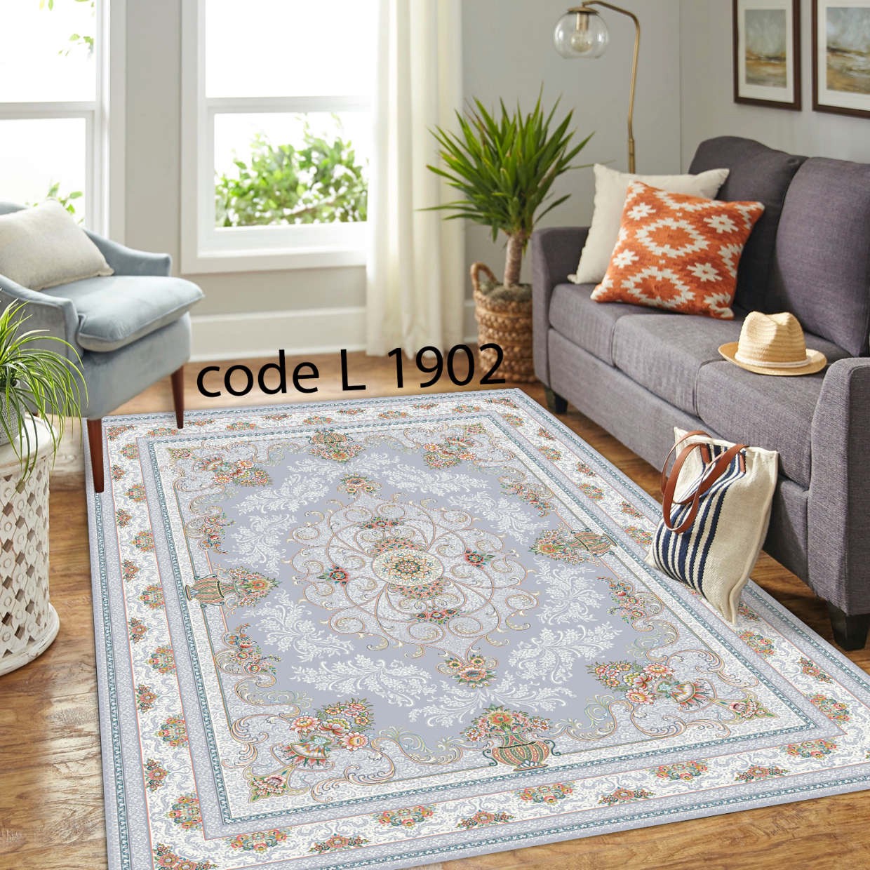 روفرشی کشدار (کاور فرش) و فرشینه و پادری کالای خواب متین کد L 1902