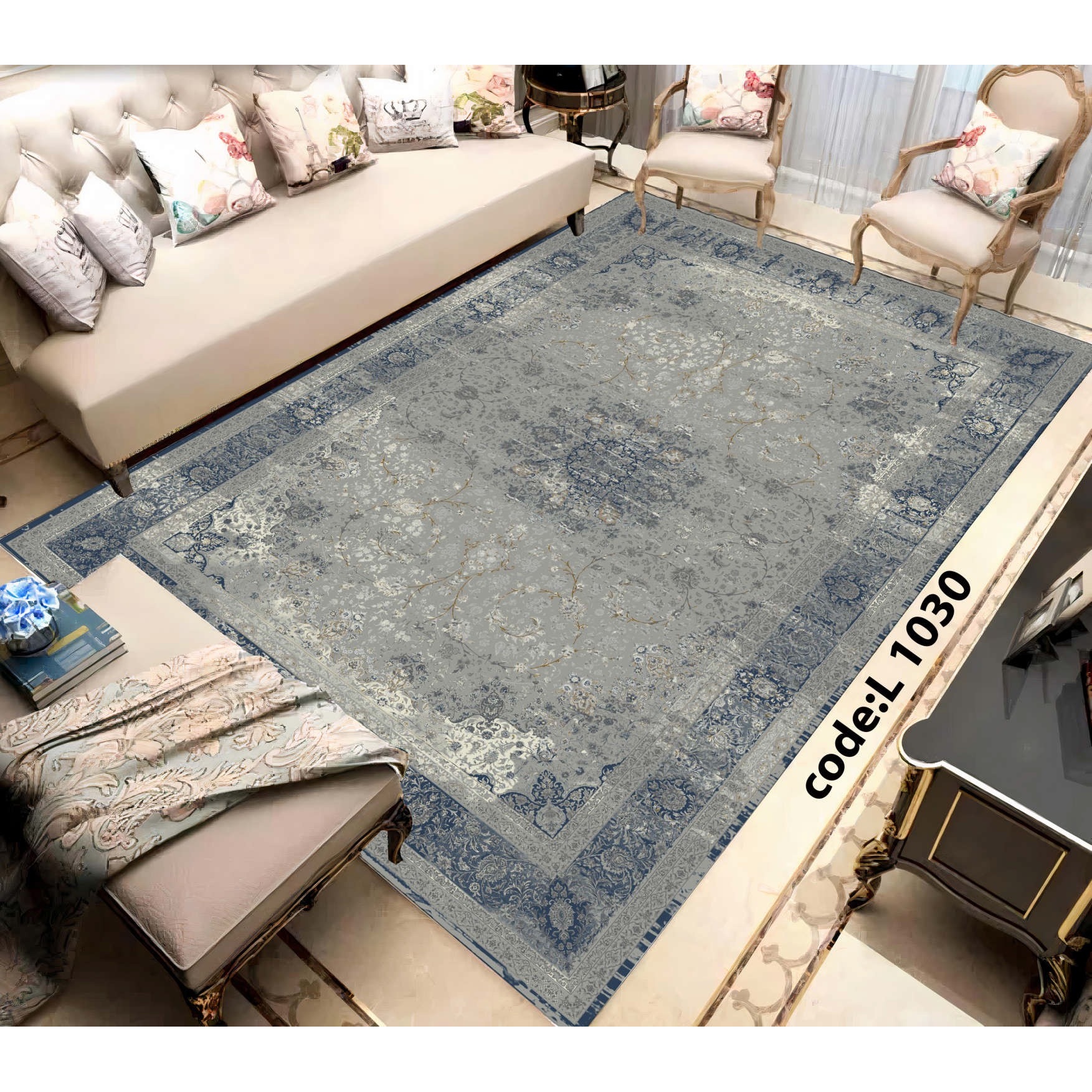 روفرشی کشدار (کاور فرش) و فرشینه و پادری کالای خواب متین کد L 1030