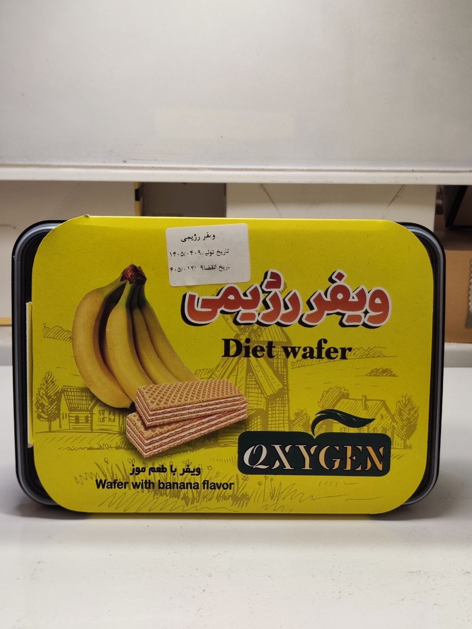 ویفر رژیمی موز