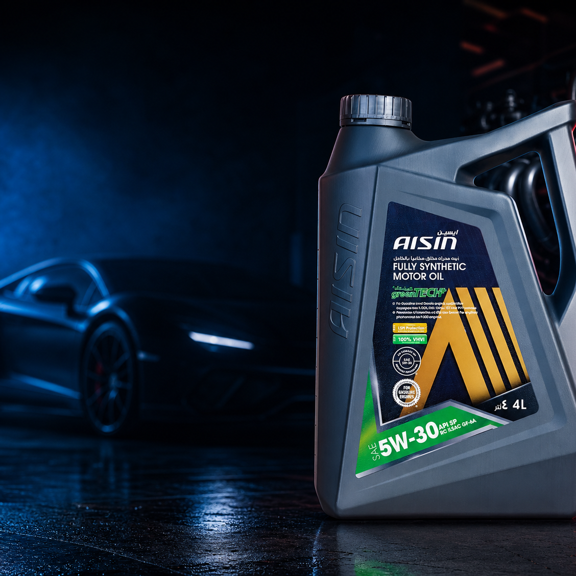 روغن موتور آیسین AISIN 5W30 Fully Synthetic چهار لیتری (کارتن 4 عددی)