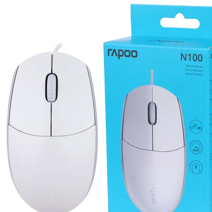 ماوس رپو مدل N100 ا RAPOO N100 Wired Mouse کد 6342
