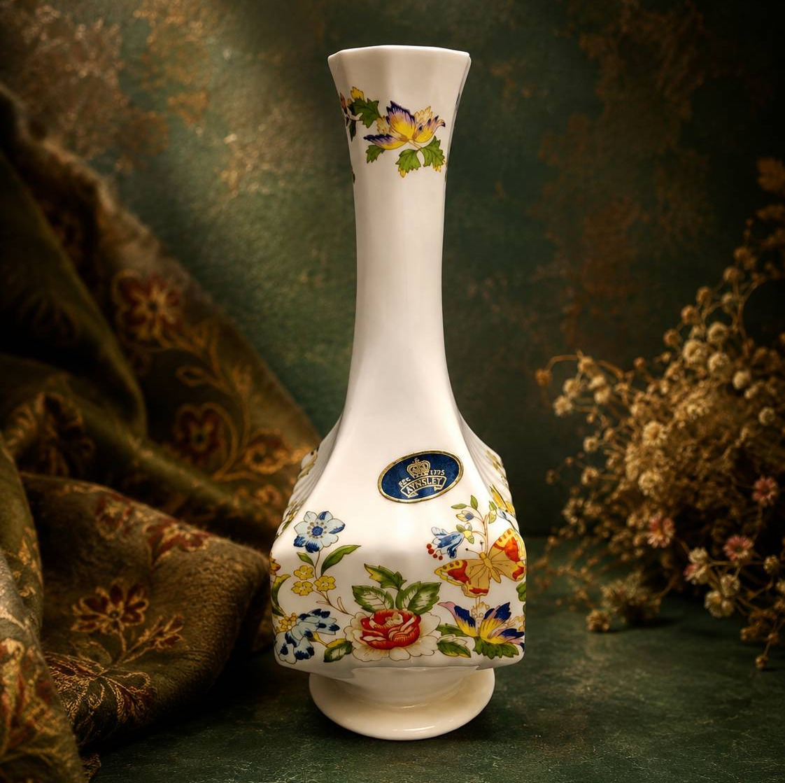 گلدان دکوری چینی انگلیسی طرح Cottage Garden