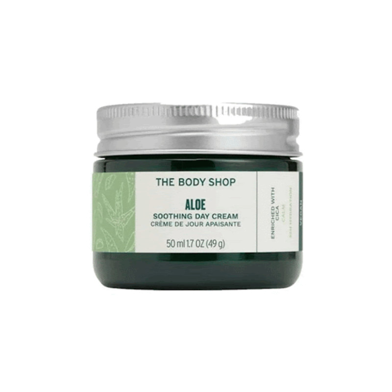 آرایشی کرم مرطوب کننده بادی شاپ مدل Aloe مناسب برای پوست حساس حجم 50 میلی لیتر بهداشتی 