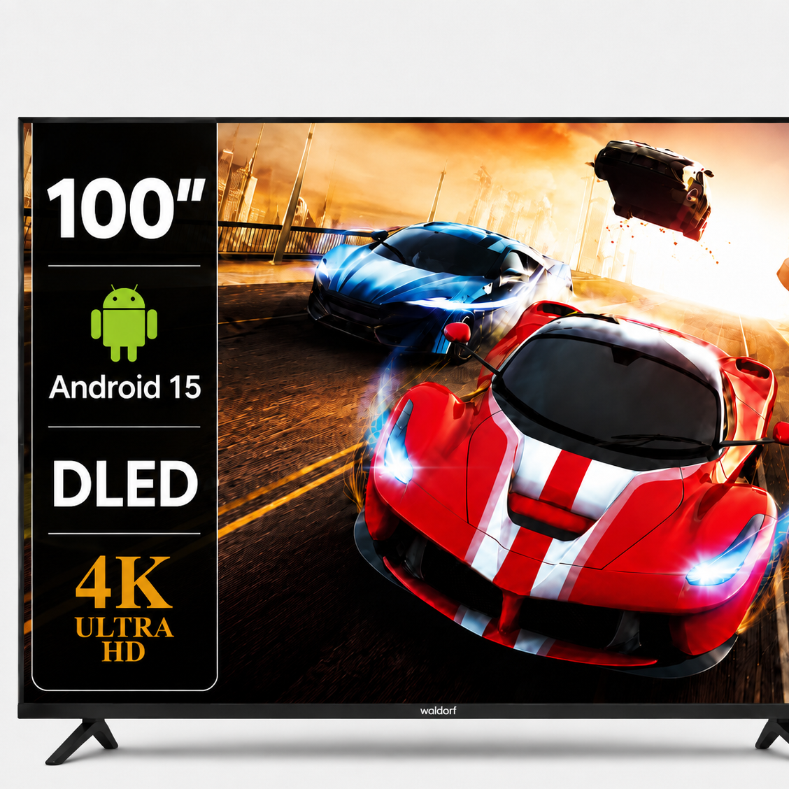 تلویزیون100 اینچ DLED والدورف مدل HT9000