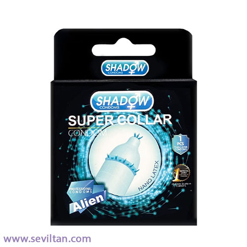 کاندوم شادو اره ماهی مدل سوپر کلار Super Collar بسته 1 عددی