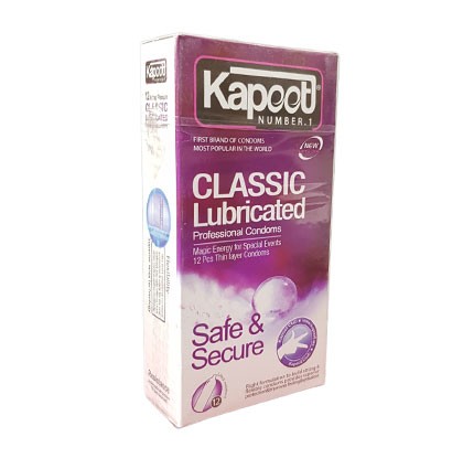 کاندوم کلاسیک کاپوت مدل Classic Lubricated بسته 12 عددی