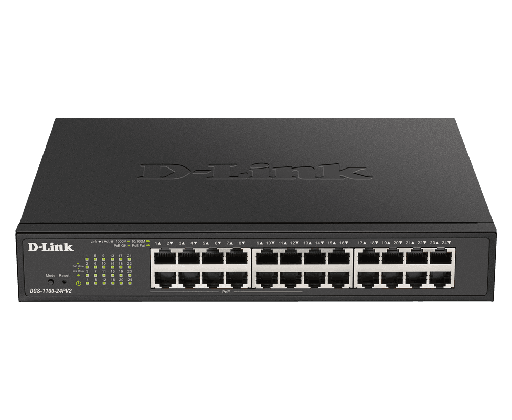 سوئیچ 24 پورت POE مدل DGS-1100-24PV2 برند D-Link
