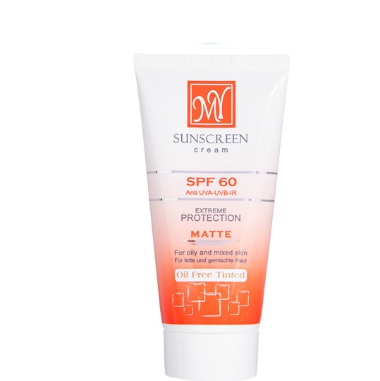 مای ضدآفتاب SPF60 فاقد چربی رنگی 