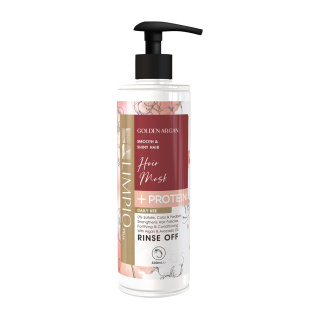 ماسک مو تقویت کننده داخل حمام لیمپیو مدل Golden Argan مناسب انواع مو حجم 500 میلی لیتر