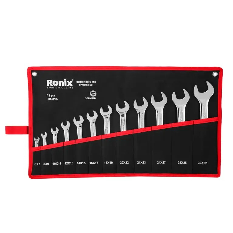 آچار دو سر تخت رونیکس مدل RH-2205 مجموعه 12 عددی