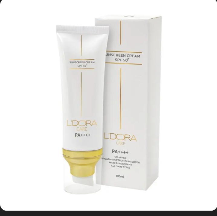 کرم ضدآفتاب +SPF50 بی رنگ مناسب انواع پوست 80 میلی لیتر