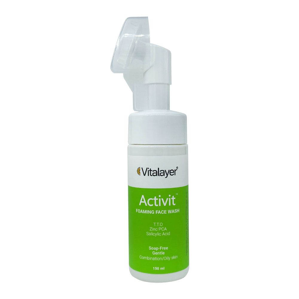 فوم شستشوی صورت پوست چرب ویتالیر مدل اکتیویت150ML