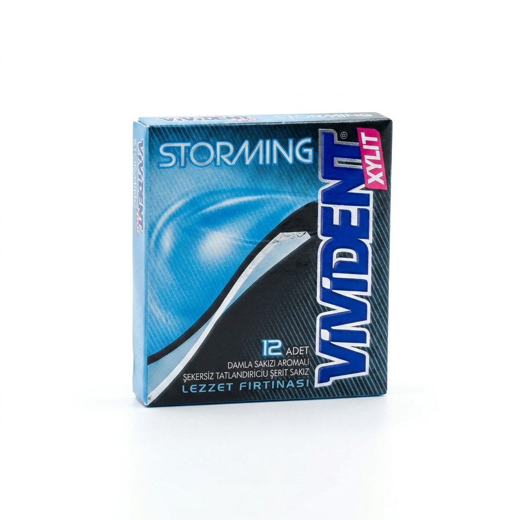 آدامس ویویدنت استورمینگ زایلیتول طعم سقز Storming اصل ترکیه