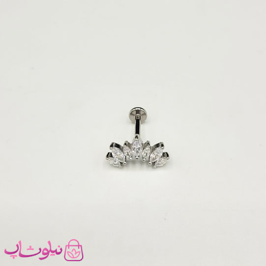 پیرسینگ گوش مدل تاج نگیندار کد 310