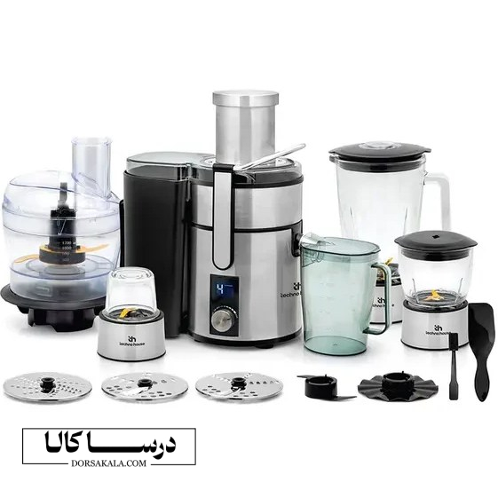ابمیوه گیری غذا ساز 13 کاره 800وات تکنو هاوس مدل 834N-MAX13-F8JU