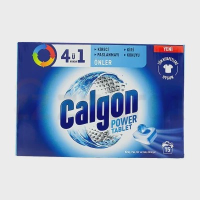 قرص جرم گیر ماشین لباسشویی 4 در 1 کالگون Calgon بسته 15 عددی