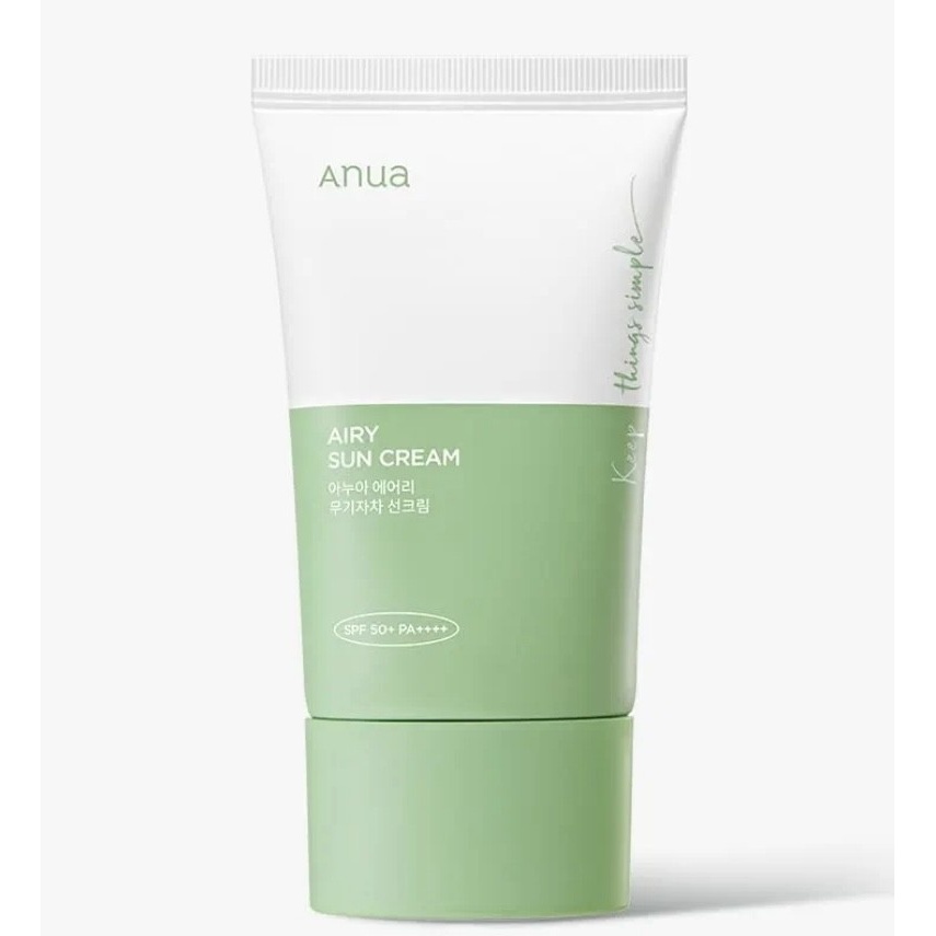 ضد آفتاب تسکین دهنده Airy Sun Cream SPF50 آنوا حجم 50 میل