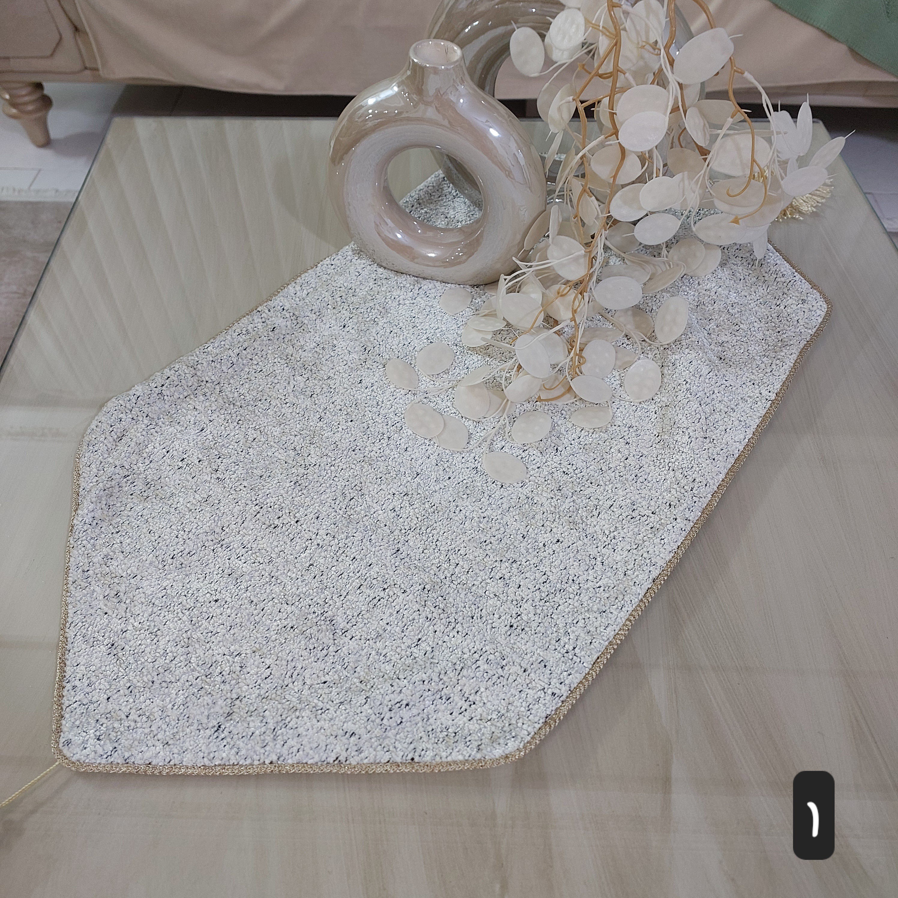 رومیزی 3 تیکه مخمل درجه یک مجلل ترک