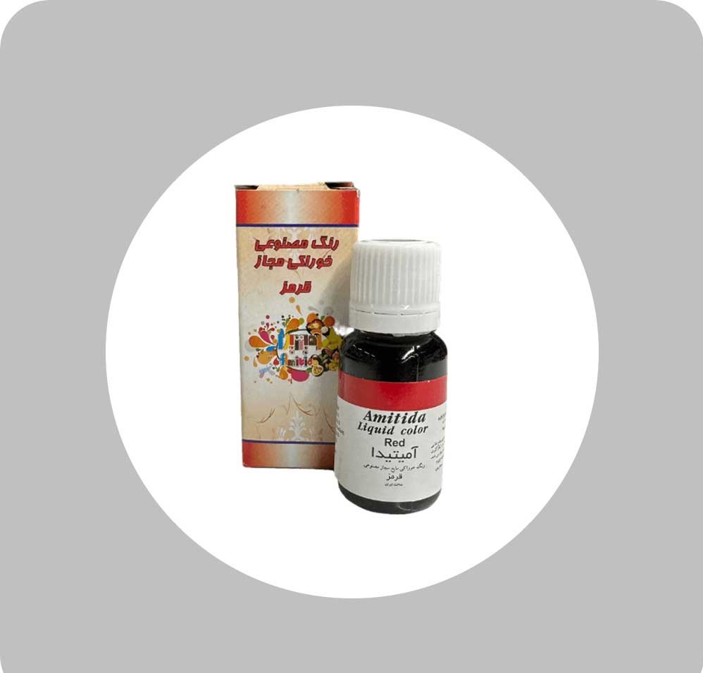 رنگ قطره ای کوچک قرمز
