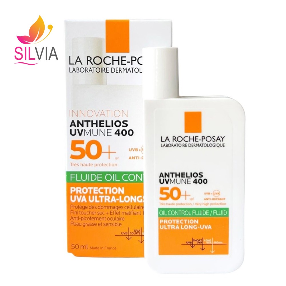 فلوئید ضد آفتاب کنترل کننده چربی بی رنگ SPF50 لاروش پوزای 50 میل