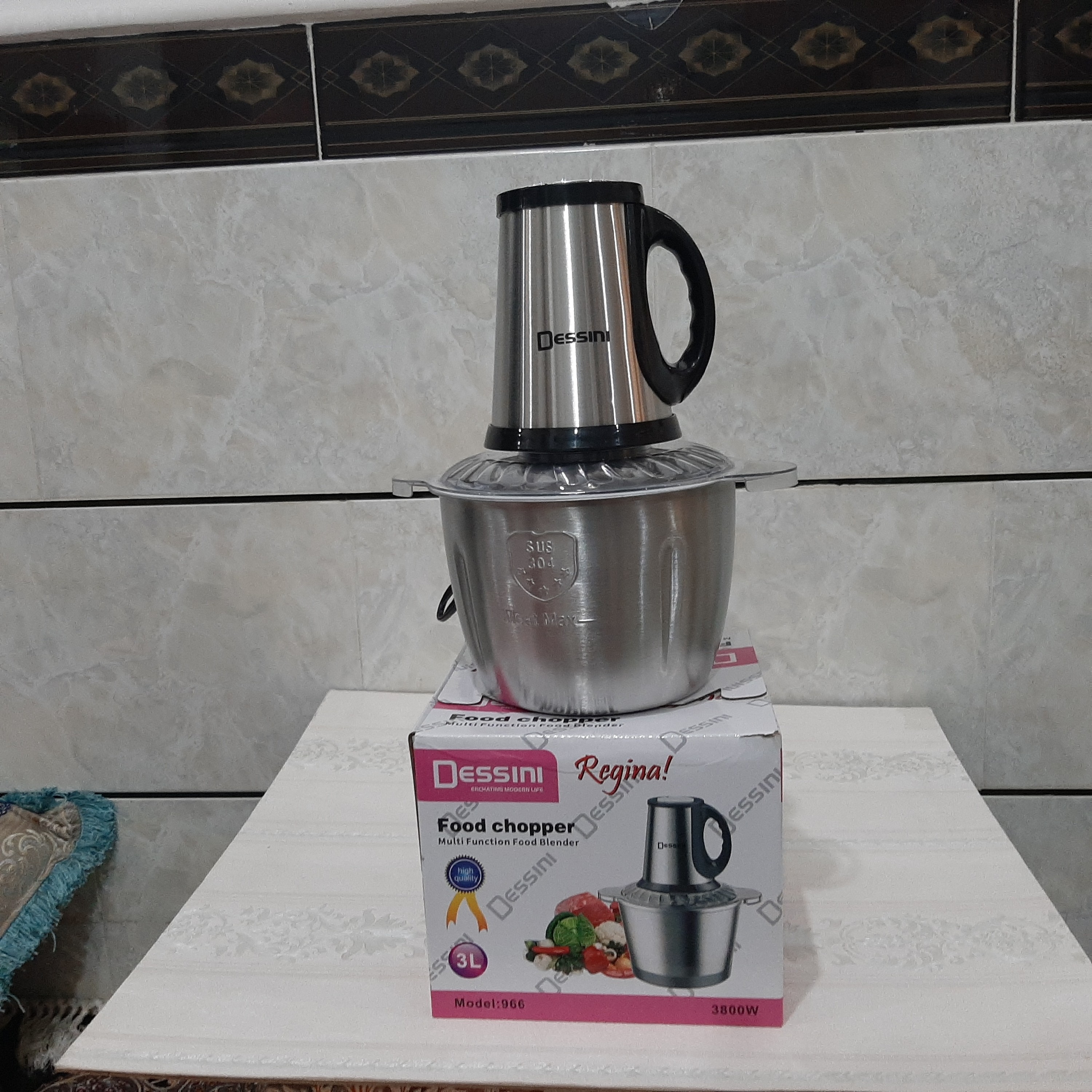 خورد کن استیل دسینی 3لیتری اصل وارداتی