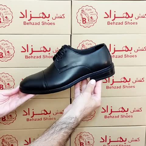 کفش تمام چرم طبیعی گاوی مردانه سایز 40 تا 44 رنگ مشکی زیره دافوس پاشنه سه سانتی رویه چرم طبیعی آستر چرم میشن 