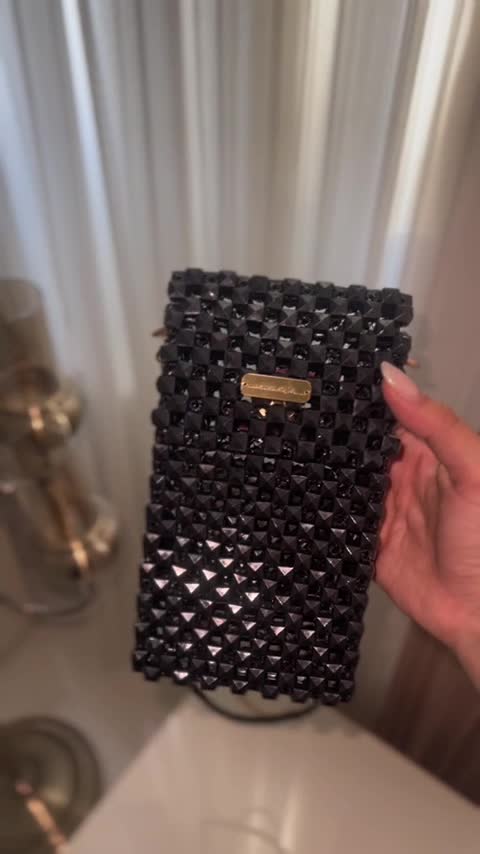 کیف موبایل مرواریدی مدل Black Diamond