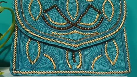 کیف سنگدوزی شده دستساز هندی