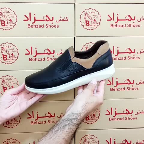 کفش چرم طبیعی گاوی مردانه سایز 40 تا 44 رنگ مشکی کفی طبی دور دوخت زیره پیو لژ چهار سانتی رویه چرم طبیعی آستر چرم میشن