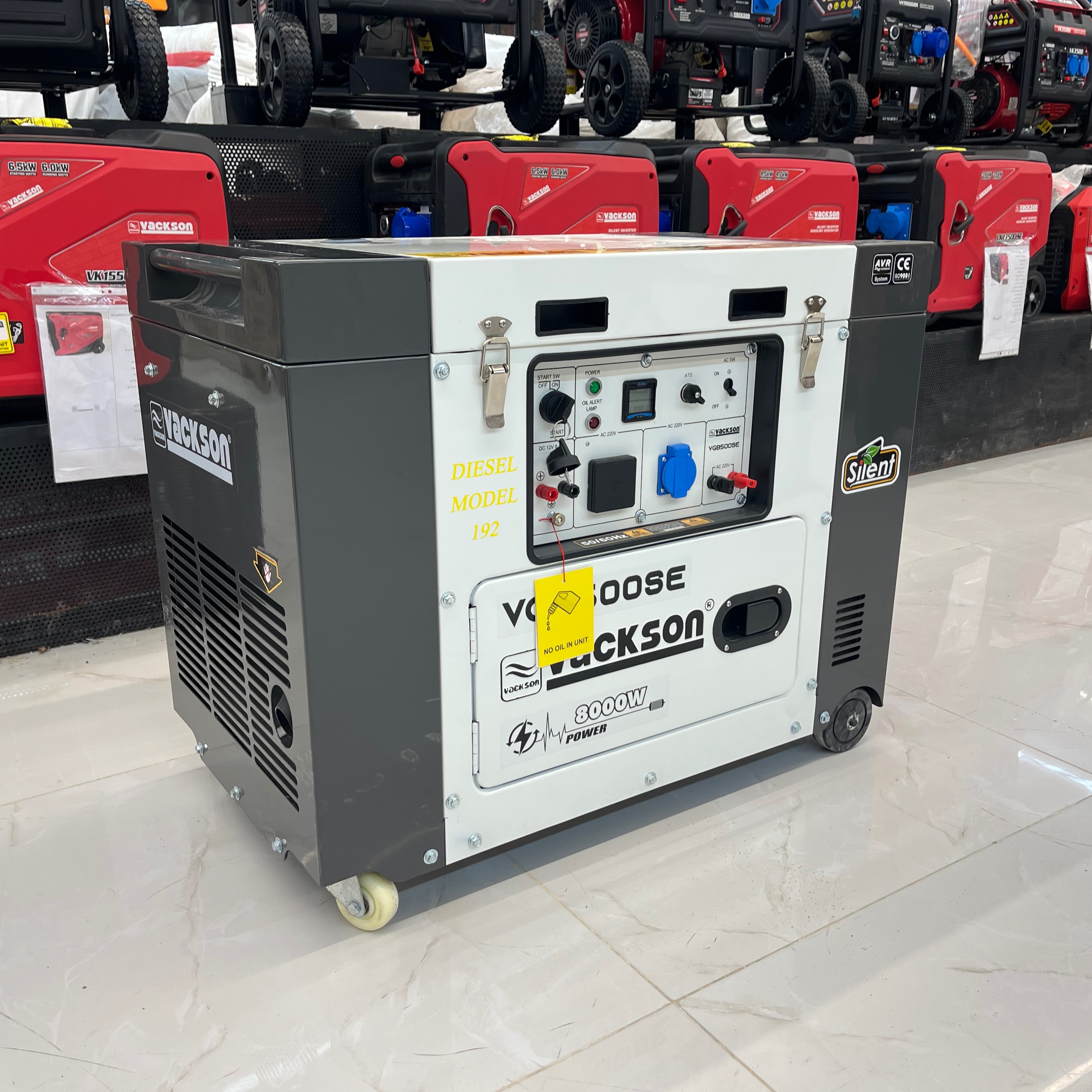 دیزل ژنراتور 8 کیلووات برند واکسون مدل vg8500se سوپر سایلنت