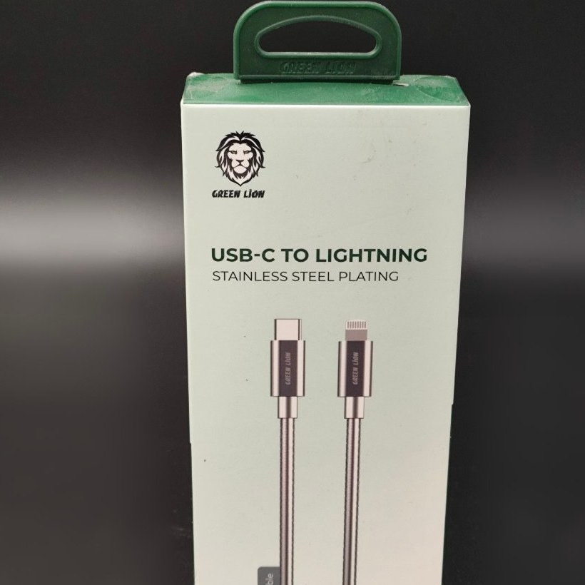 کابل لایتنینگ 20W گرین لاین Green PD20 Braided Cable Usb-C to Lightning
