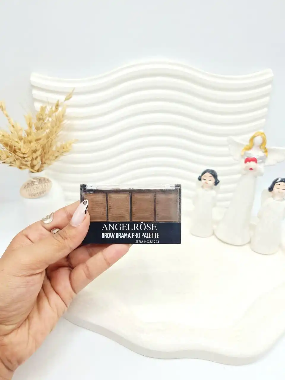 پالت 4 تایی ابرو برند ANGELROSE کد 1724