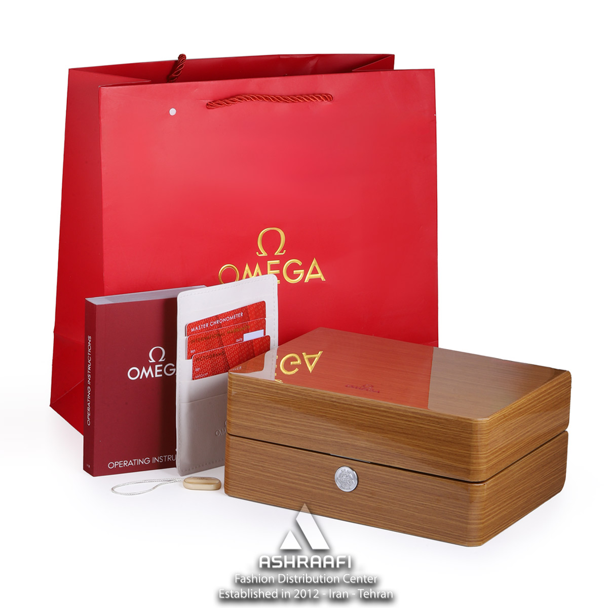 جعبه امگا اورجینال سی مستر Omega Watch Box &amp; Accessories