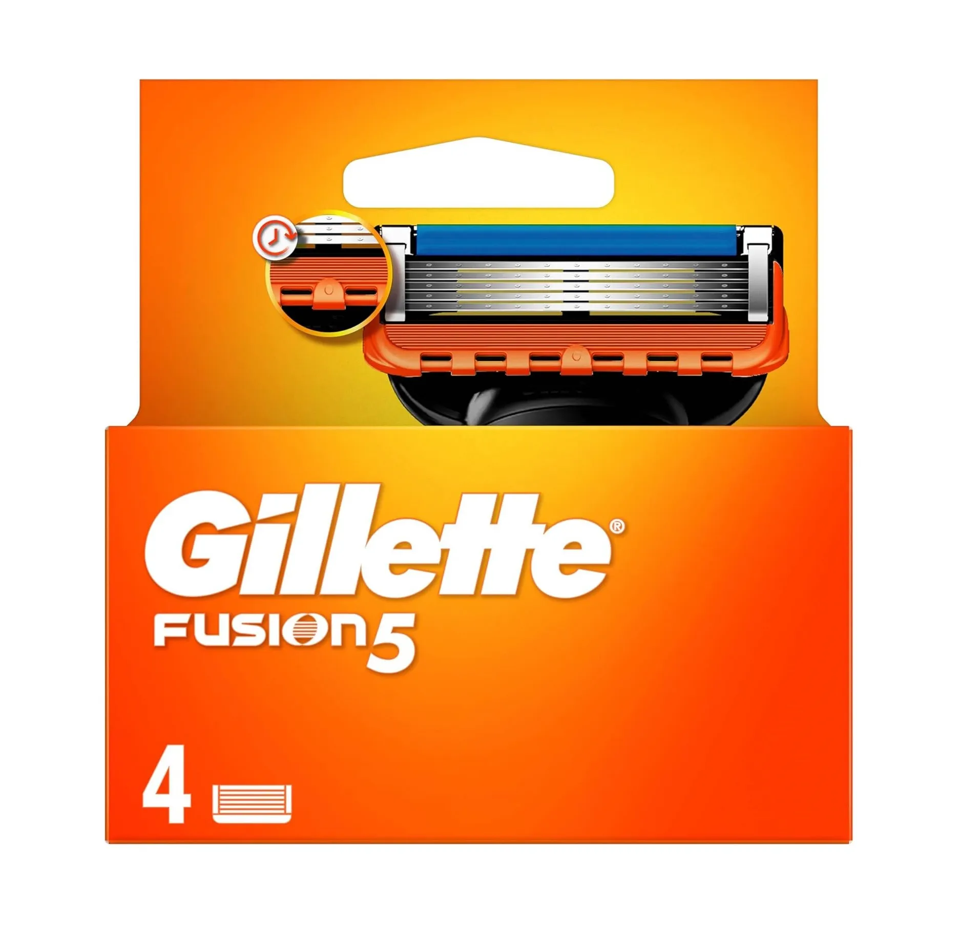 تیغ یدک خودتراش ژیلت Gillette مدل FUSION 5 تعداد 4 عددی