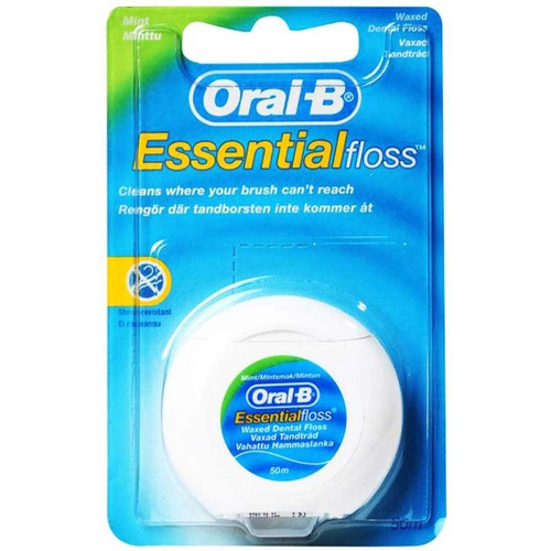نخ دندان نعنایی اورال بی Oral-B Essential floss طول نخ 50 متر