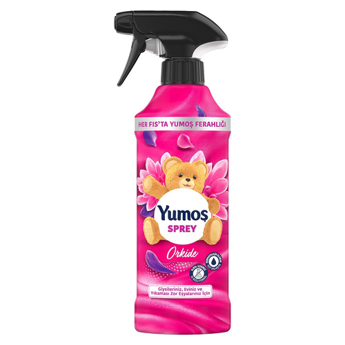 اسپری خوشبوکننده لباس و پارچه یوموش Yumus Orkide رایحه ارکیده حجم 450 میل