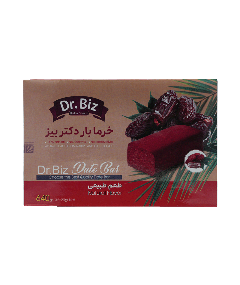 خرما بار طبیعی دکتر بیز 32 عددی