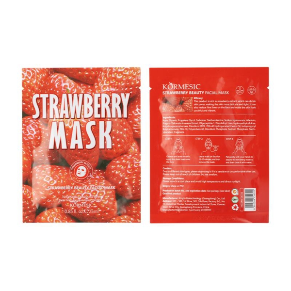 ماسک ورقه ای kormesic مدل strawberry مدل 1