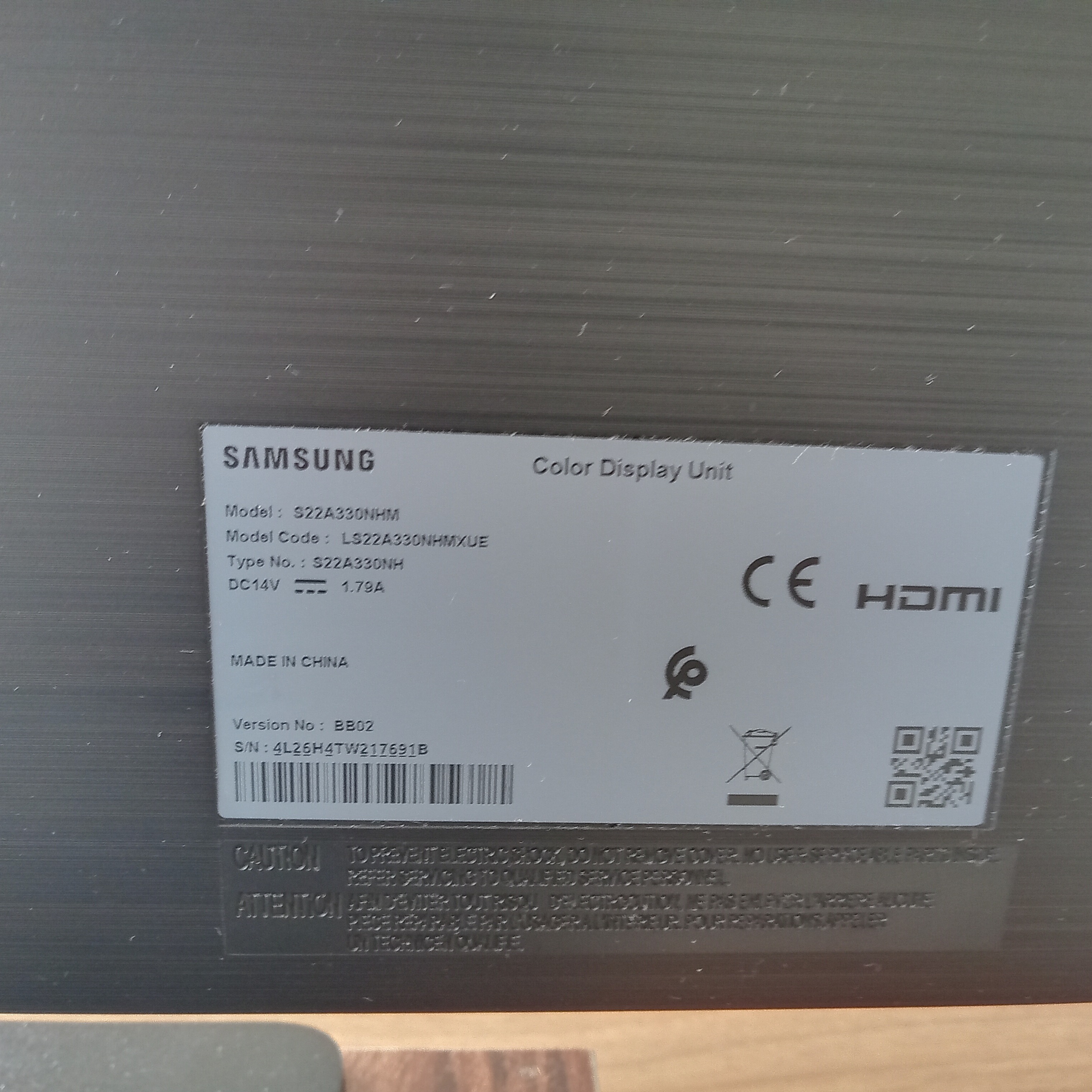 مانیتور گیمینگ سامسونگ 22 اینچ مدل LS22A330NH-M