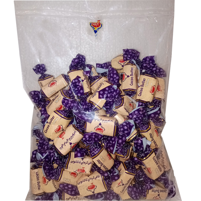 تافی دو رنگ کره ای کاکائو آدرین - 500 گرم