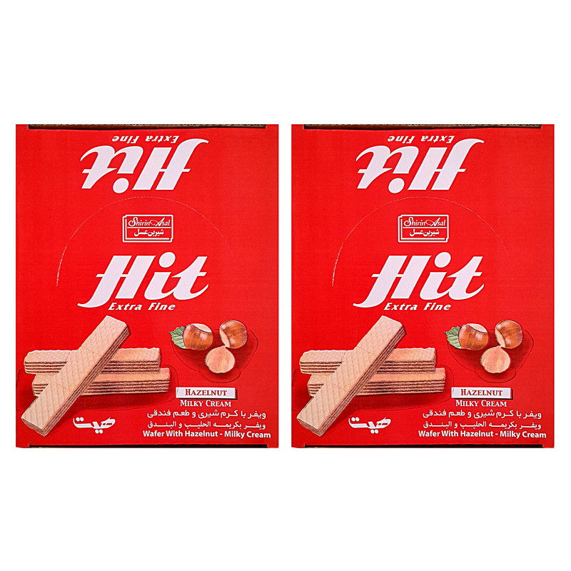 ویفر با کرم شیری فندقی شیرین عسل - 600 گرم مجموعه 2 عددی