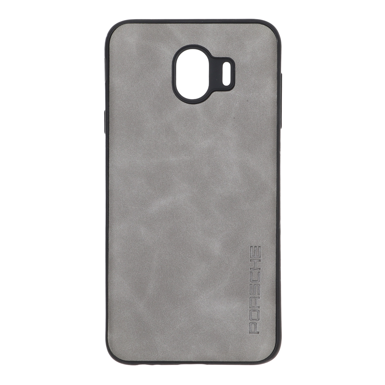 قاب طرح چرم Porsche مدل Samsung Galaxy J4 / J400 - خاکستری