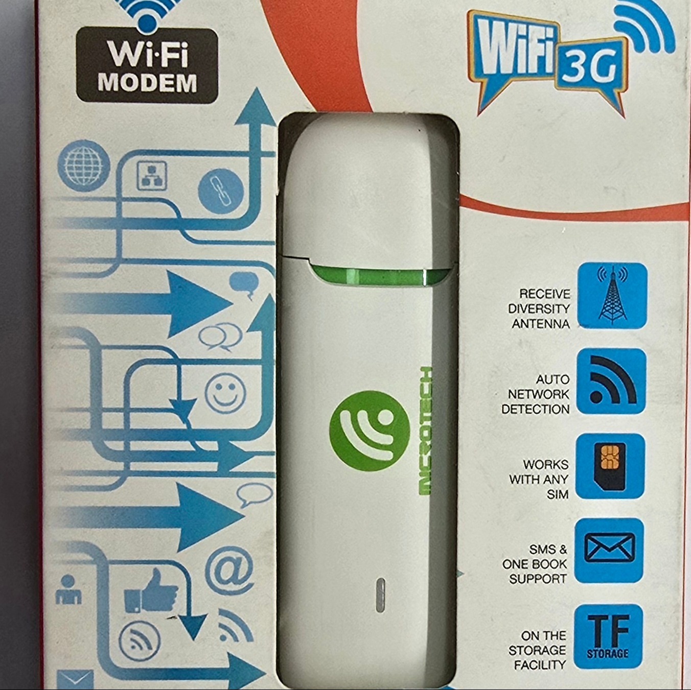 مودم 3G دارای وای فای قابل حمل با اتصال به USB