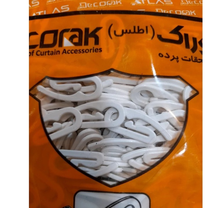 هوکس پلاستیکی نوارپرده 100عددی