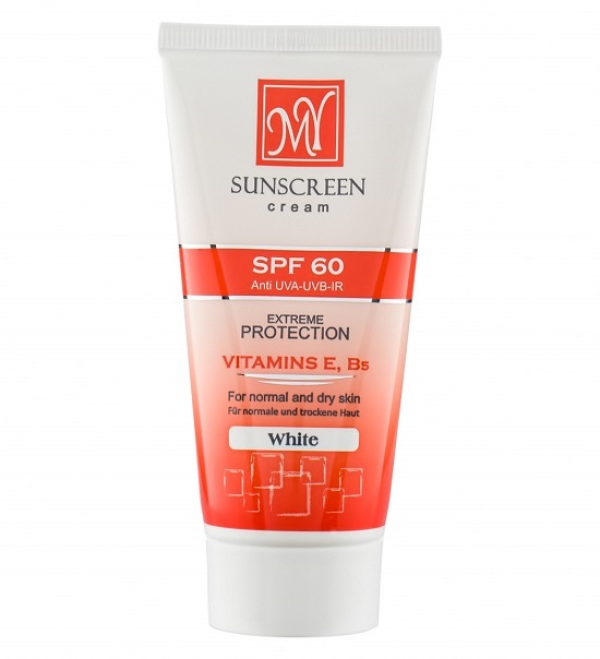 کرم ضد آفتاب بی رنگ (White) SPF60 مای برای پوست خشک و نرمال حجم 50 میلی لیتر