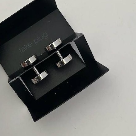 گوشواره پیچی دو طرفه استیل رنگ ثابت