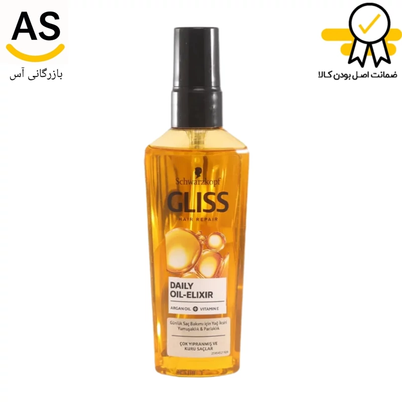 روغن آرگان گلیس حجم 75 میل 