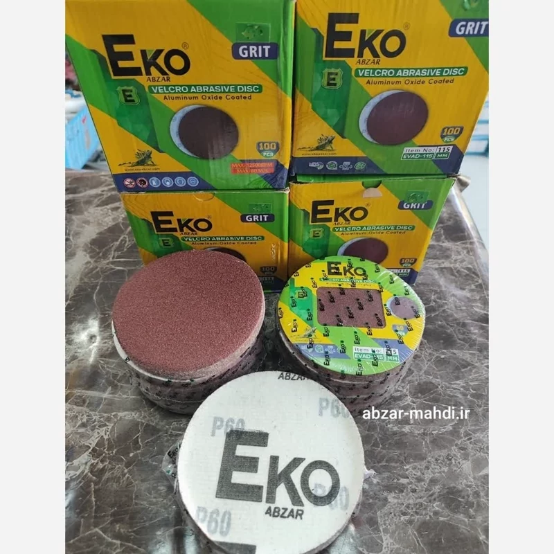 سنباده پشت کرکی مینی فرز 115 میلیمتر چوب و آهن اکو گرید 80 بسته 10عددی ارسال رایگان با پست پیشتاز