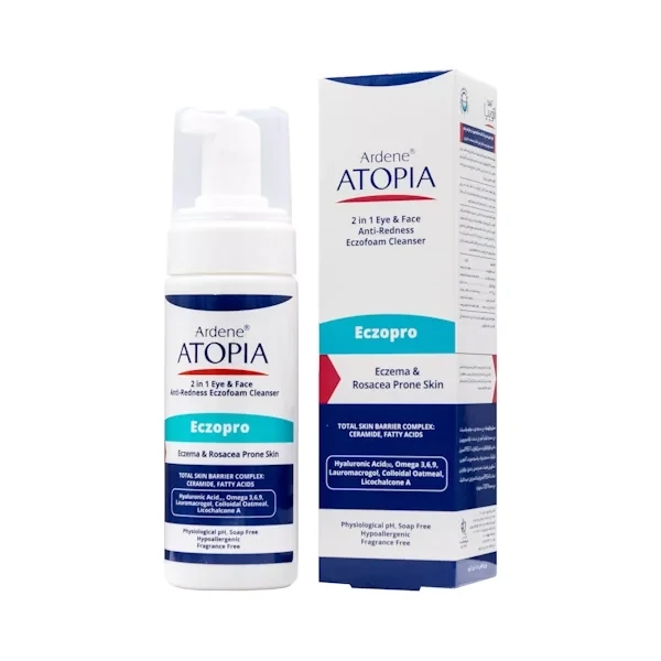 فوم شستوشوی صورت آردن آتوپیا مدل ECZOPRO حجم 150 میلیلیتر ارسال پستی پسکرایه