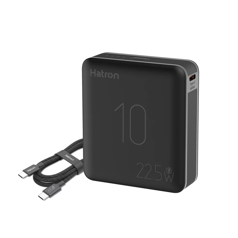 پاوربانک Hatron 22.5W 10000mAh مدل HPB1065ME - سفید - (گارانتی یک ساله هترون)